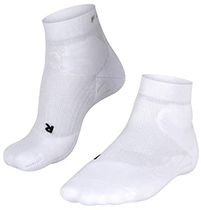 FALKE hombre TE2 Short calcetines de tenis amortiguación media zonas de compresión para tobillo soporte anti ampollas corte bajo secado rápido transpirable algodón hilo funcional 1 par