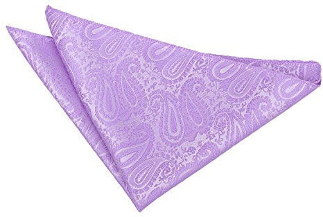 DQT Mens Paisley Floral Jacquard Pocket Square - Wedding, Business & Formal Suit Handkerchief