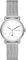 Skagen Kuppel Uhr für Damen, Quarzwerk mit Edelstahl- oder Lederarmband, Silberton und Weiß, 32MM