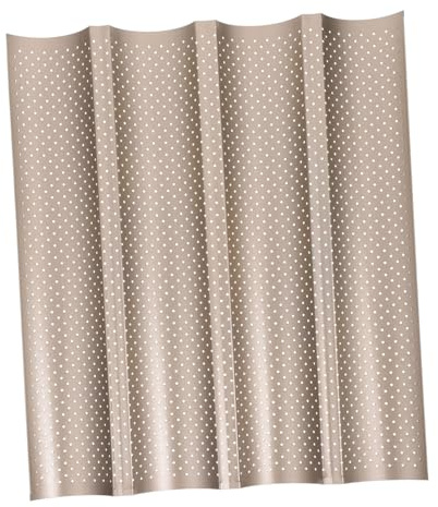 TOYANDONA Teglia da Forno Non-stick per Pane Francese Slot in Acciaio Carbonio Robusto per Cottura Facile di Baguette e Pane Casereccio