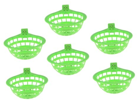 Artibetter 6 pièces Bol Nidification Pigeons pour Élevage et Éclosion Petits Oiseaux Canaris Perruches Cage Accessoires