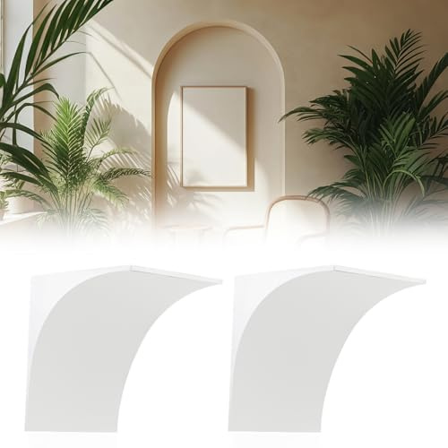 Nuanchu 2 Pcs Rounded Doorway Arch Kit 3D DIY Interior Doorway Precurved Drywall Full Half Circle Top EPS Round Arch Kit 9x 9x 5 Easy to Add Rounded Corners to Any Opening for Interior Decoration