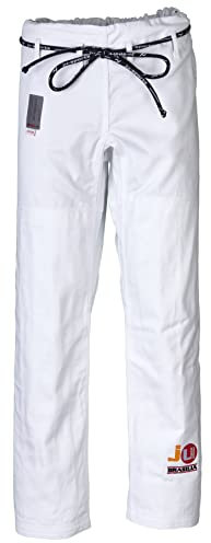 Ju-Sports Judohose 180 Brasilia Weiß I Massive Judohose mit klassischem Schnürbund mit spezieller Kordel I 100% Baumwolle I Auch für Sportarten wie Karate UVM.