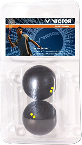 VICTOR Pelota de Squash blíster, Doble Punto Amarillo, 170/7/0