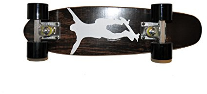 Ridge Skateboards 22 Mini Cruiser en Arce, Madera, Completa, Dark Dye, 55cm