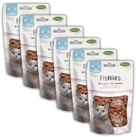 bubimex Fishlies Friandise pour Chat 50 g - Lot de 6