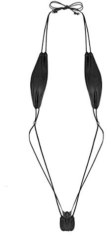 YOOJIA Dam mikrobikini micro stringtrosa bad dam sexiga sling-shot-baddräkter damdekorationer mini bikini G-string dam en del sexig monokini stringtrosa strand pool, svart, One size