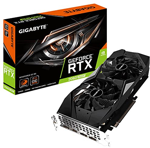 GIGABYTE Nvidia Rtx2060 Super WindForce OC 8G Fan GDDR6 DP/HDMI PCI Express Carte Graphique