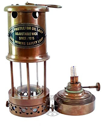 Casa latón macizo 100% trabajo náutico minero lámpara petróleo barco linterna marítima