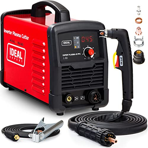 Taglio al plasma Tagliatrice taglierina pulita 45Amp 230V Inverter IGBT Taglio di Massimo: 28mm, BLOW BACK Taglio a contatto Taglierina al plasma piccola e portatile IDEAL Expert 45C PFC
