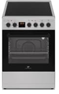Cuisiniere vitrocéramique CONTINENTAL EDISON CECV50FCS - 4 feux - L49.5 x H82.7 xP58 cm- Silver