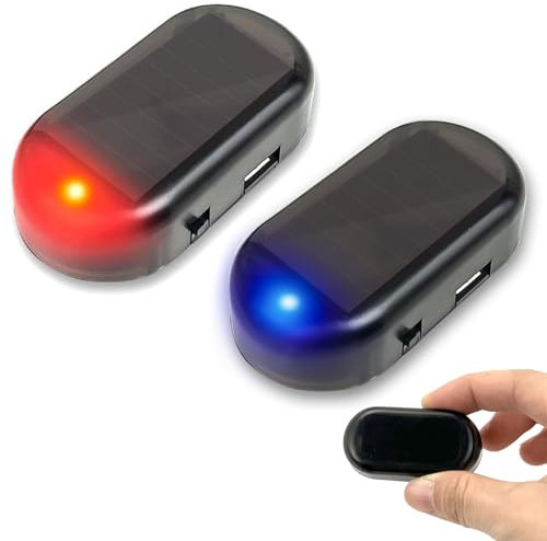 Allarme Furto Flash Lampeggiante,2 Pezzi Allarme per Auto a LED