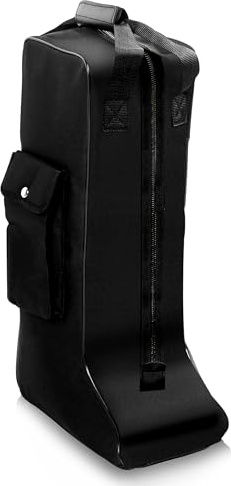 Oxford Cloth and Leather Boot Storage Bag - Portable Dust Proof With Handle Design for Cowboy and Snow Boots