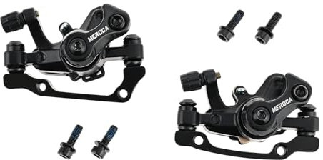 MUXSAM Bicycle Disc Mechanical Brake Calipers Rear disc brake,Universal Outdoor Cycling Bike Brake Rear Caliper,F160 R140 F180 R160 Black Aluminum Alloy