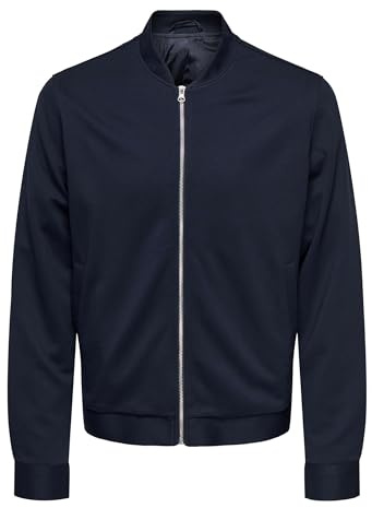 ONLY & SONS Hombre Onsmark Bomber 0209 Noos, azul oscuro, x_l
