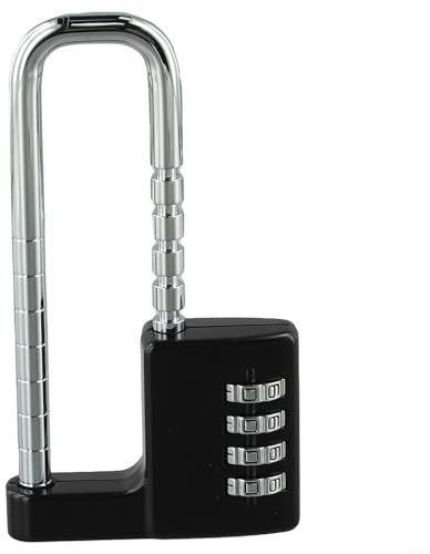 Schlankes, verstellbares Schließsystem aus Stahllegierung, kompatibel mit verschiedenen Möbelstilen, benutzerfreundliche, mechanische Passwortzugriffslösung (schwarz)