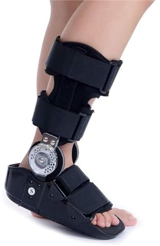Bota de tobillo fija, soporte para tobillo, bota ortopédica para fractura de tobillo y pie, andador de soporte y protección, protector ortopédico para rehabilitación de fractura de tobillo y pie.(S)
