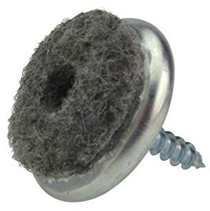 16 Stück Filzgleiter Möbelgleiter Stuhlbeingleiter Bodenschutz für Parkett, Laminat, Beton Ciré etc. mit Befestigungsschraube 24 mm
