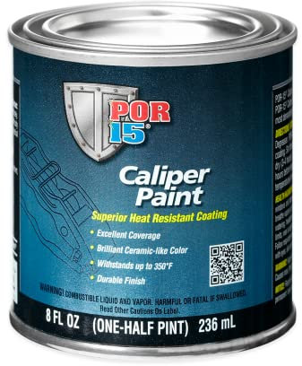 POR15 Yellow Brake Caliper Paint 237ml 8oz 500°C Tough and Attractive Ceramic Style Coating