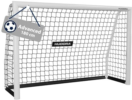 HUDORA Fußballtor Advanced 120/180/240/300 - Fußballtor für Kinder/Jugendliche & Erwachsene - Outdoor-Fußball-Tor für Garten - Wetter- & standfestes Fußball-Trainingstor mit engmaschigem Netz