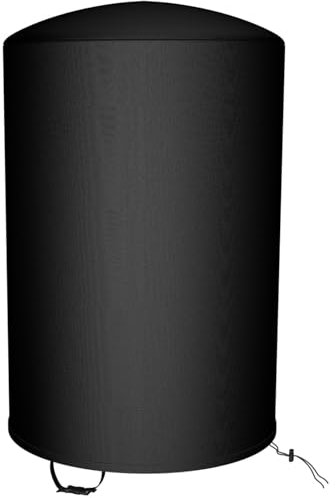 Famibay Housse Barbecue Exterieur Rond Bache Barbecue Exterieur 600D Oxford Bache de Protection Imperméable pour Barbecue Exterieur 80 x 80 x 99,1 cm