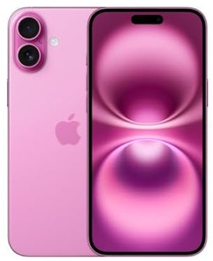 Apple iPhone 16 Plus, US Version, 128GB, Pink for Verizon (Renewed)