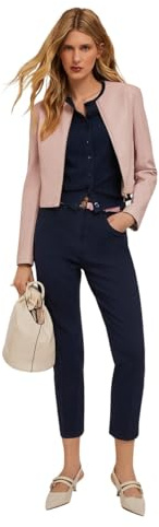 Motivi: Pantaloni Carrot in Drill Rianne Blu. 42 Stagione Primavera Estate 2025.