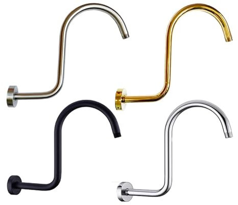 Brazo De Extensión Para Ducha Rociador de baño, brazo de codo, cabezal de ducha de lluvia, accesorio de varilla, tubo de extensión, cubierta de brida de tubo de salida de ducha montada en la pared(DA