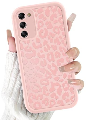 ZhuoFan Cover per Samsung Galaxy S23 5G 6,1”, Aesthetic Leopardata Motivo Custodia Rosa Opaca Ultra Morbida Sottile Leggera Silicone Antiurto AntiGraffio TPU Bumper Protettiva Case, 03