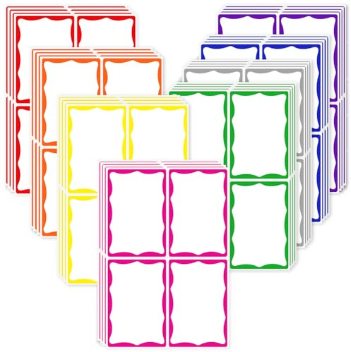 6 x 4 inch Large Moving Labels for Boxes, Packing Labels Stickers for Moving Color Coded Blank Label Stickers, 160pcs Sticker for Home Organization Projects, Kitchen, Storage Bins(8 Color)