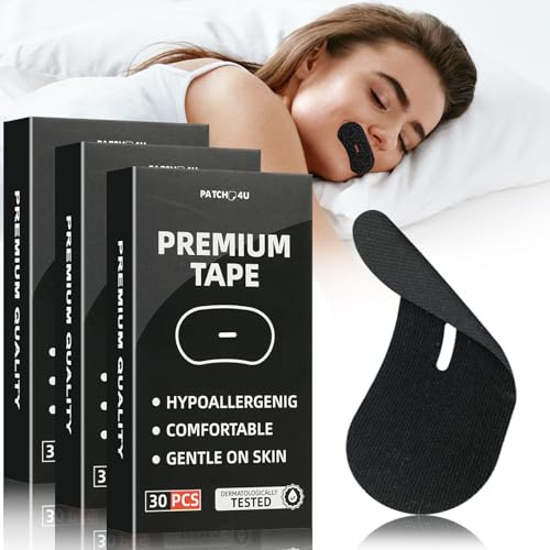 Funrae Tiras Bucales, 90 PCS Mouth Tape for Sleeping, Cinta Bucal para Dormir con la Boca Cerrada, Reduce Ronquidos y Mejora la Calidad del Sueño, Desarrolla el Hábito de la Respiración Nasal
