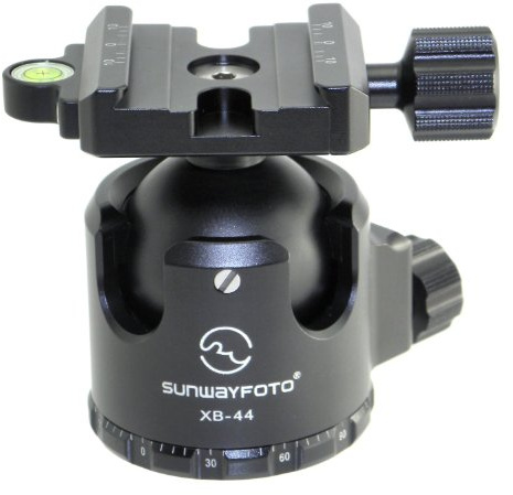 SUNWAYFOTO XB-44 - Trípode monopié con cabezal de bola con tornillo de sujeción compatible con Arca