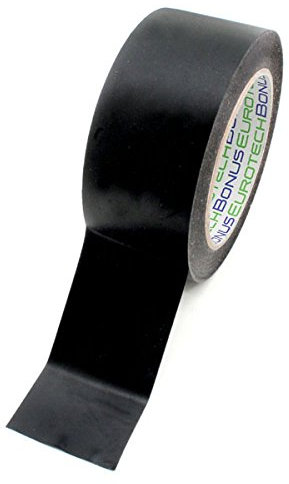 BONUS Eurotech 1BL23.47.0050/033A# PVC Bodenmarkierungsband, Klebstoff auf Kautschuk Basis, weich, Länge 33 m x Breite 50 mm x Dicke 0,17 mm, Schwarz