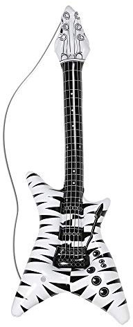 W WIDMANN MILANO Party Fashion - Aufblasbare Gitarre, Länge circa 105 cm, Instrument, Luftgitarre, Mottoparty, Karneval