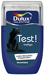 Dulux Valentine Peinture Testeur Crème de Couleur - Murs et Boiseries - Mat - Couleur Bleu Indigo 30 ml