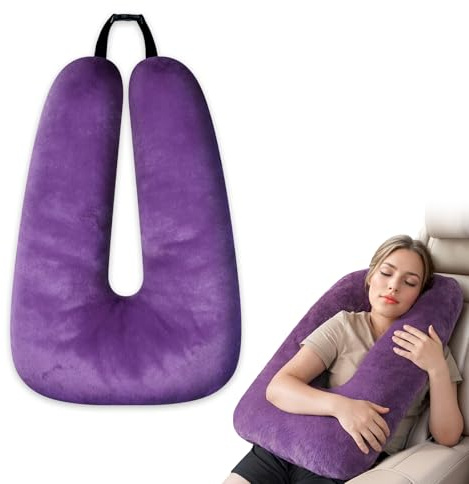 Atablyn Travel Pillows for Car Back Seat U Shaped Travel Pillow Cushion Car Pillow for Family Sleeping Airplane Adults and Children Head Neck and Body Support Long Distance Journey Accessories