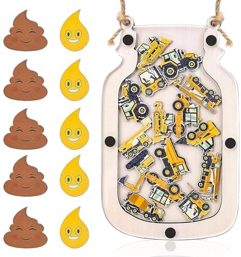 SUPRROW Belohnungsglas für Kinder,Belohnungsglas für das Töpfchentraining für Kinder,Holz Belohnungen für Kinder,Klassenzimmer Belohnungsglas für gutes Benehmen Zuhause Schule