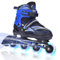 ERNAN Verstellbar Inliner für Kinder. Inline Skates,Verstellbare 4 Größen Inline Skates für Mädchen/Kinder/Jungen, für den Innen und Außenbereich (Blue, M)