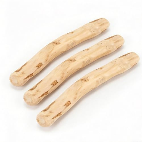 VerveFusion Bois de Cerf pour Chien - Lot de 3 Bâtons à Mâcher Naturels en Bois de Caféier - Jouet Occupation Chien pour Hygiène Dentaire et Réduction du Stress - Corne de Buffle Alternative S