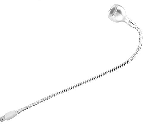 Annadue 1W USB LED Läslampa, Flexibel Gåshalshals, Bärbar Boklampa med