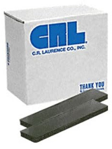 CRL 3/16 x 3/8 x 2 Neoprene Setting Blocks - 80 Durometer - Pack of 100