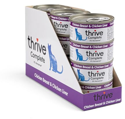 Thrive Complete Chicken Breast & Chicken Liver Wet Cat Food – Adult & Senior – 12 x 75g Cans