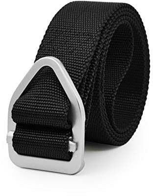 UltraKey Tactical Belt, Military Style Nylon Web Belt for Outdoor Sports Black