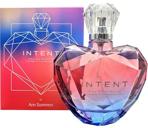 Ann Summers Intent Pheromone Perfume for Women (100ml Eau de Parfum) – Floral, Fruity Fragrance to Enhance Attraction – Citrus & Musk Notes, Heart-Shaped Bottle – Genuine Ann Summers Womens Perfume