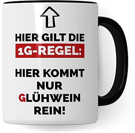 Tazza per vin brulé, regalo per Natale e Avvento, in ceramica, idea regalo