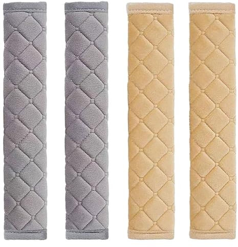 4 Pezzi Cuscinetti Della Cintura di Sicurezza, Imbottitura del Collo Della Spalla di Protezione Della Cintura di Sicurezza, Copertura Della Cinghia Della Cintura di Sicurezza Dell'auto