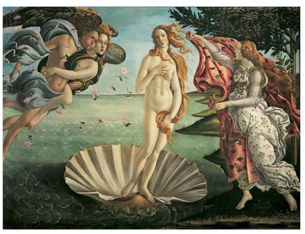 Ravensburger Puzzle 1000 pezzi Art Collection, Botticelli: Nascita Venere – Puzzle Adulti +14 anni, 70 x 50 cm, Puzzle per Adulti Arte, Idee Regalo