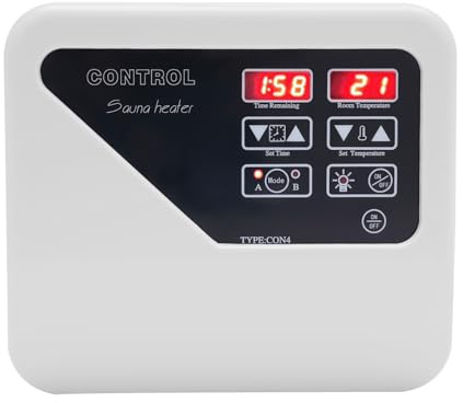 Sauna - Controlador externo para sauna de 3 – 9 kW, dispositivo de control de sauna, 220 V, con sensor de temperatura, para sauna en casa y ocasiones comerciales