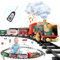 Locomotive à Vapeur,Jouet de Train à Vapeur,Train Electrique Noel Jouet avec Fumé,Train de Noel,Train Electrique,Train Jouet pour Enfants,Ensemble de Train de Noël Cadeau de Noël