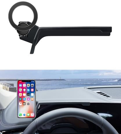 MaserWeller Support de téléphone de voiture pour accessoires BMW X1 2023-2025 / Accessoires BMW X2 2024 10,2 Clip fixe pour écran d'instruments numériques, support de téléphone compatible avec